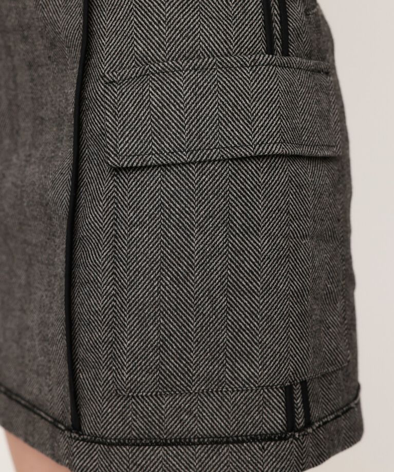 SLY「KERSEY INSIDE OUT ショートスカート」|スカート|