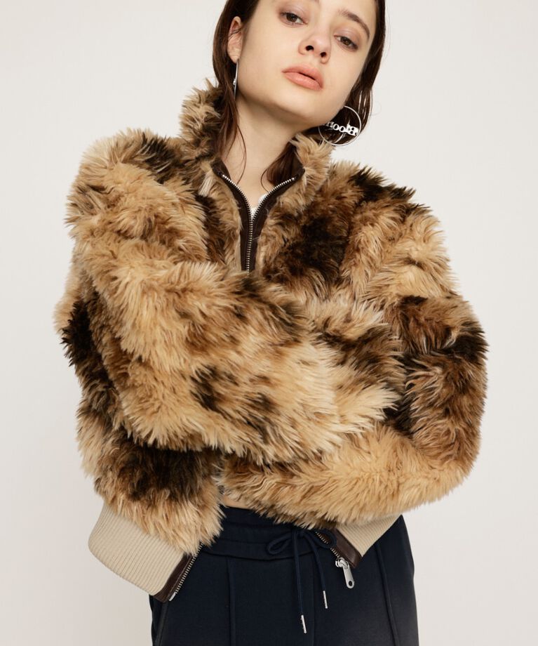 SLY「CURLY BOA CROP ブルゾン」|ブルゾン・スタジャン|