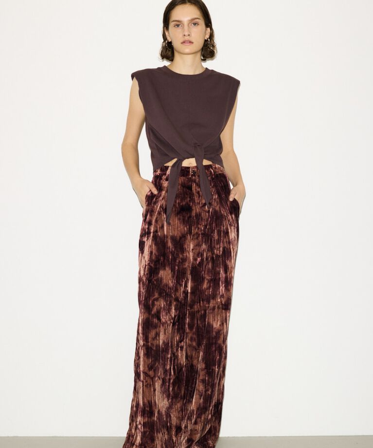 SLY「VELOURS WRINKLE TUCK パンツ」|その他|