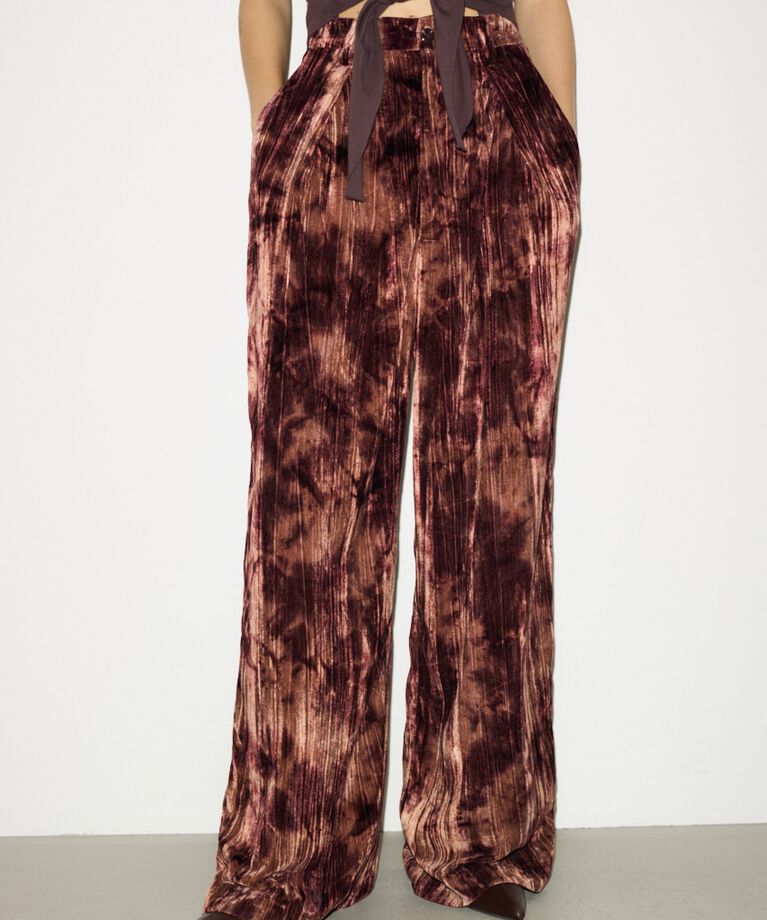 SLY「VELOURS WRINKLE TUCK パンツ」|その他|