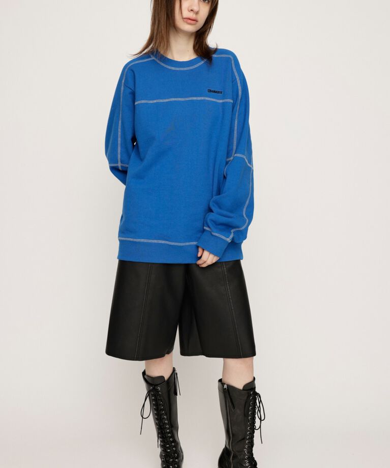 SLY「BI COLOR STITCH SW トップス」|Tシャツ・カットソー|