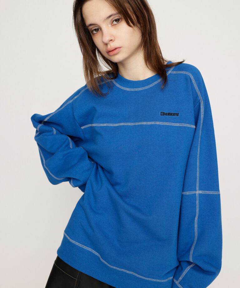 SLY「BI COLOR STITCH SW トップス」|Tシャツ・カットソー|