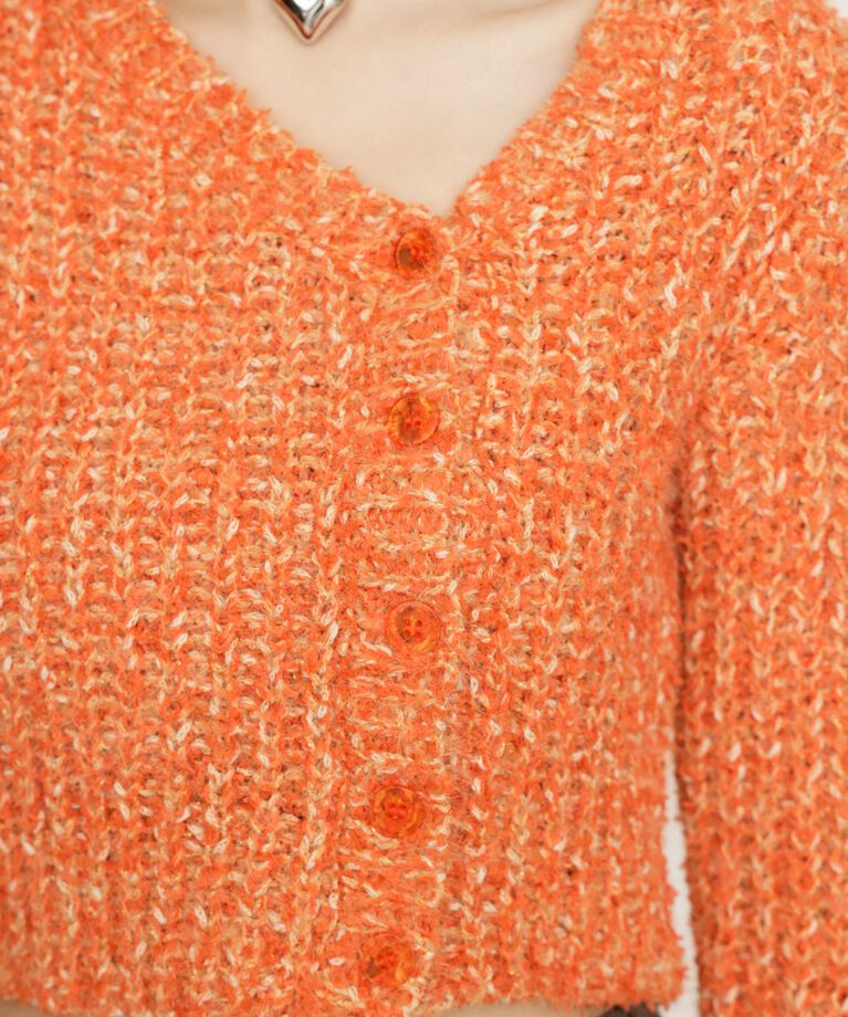 SLY「TAPE YARN SLANT NECK カーディガン」|ニット・セーター|