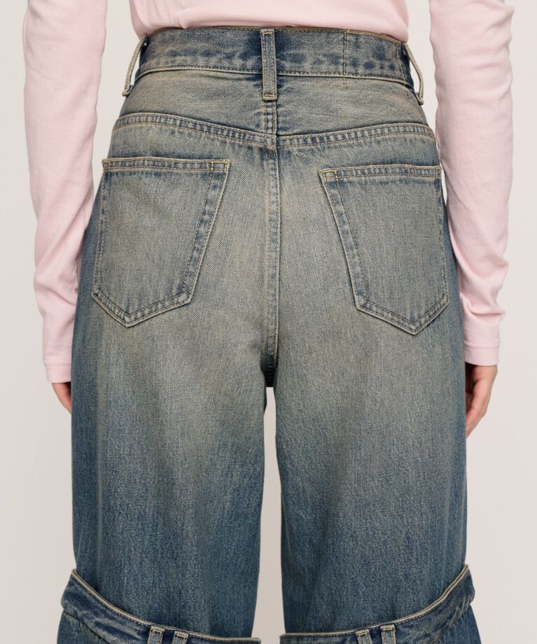 SLY「J／W KNEE DENIM パンツ」|デニム|