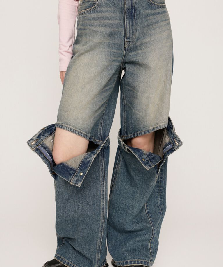 SLY「J／W KNEE DENIM パンツ」|デニム|