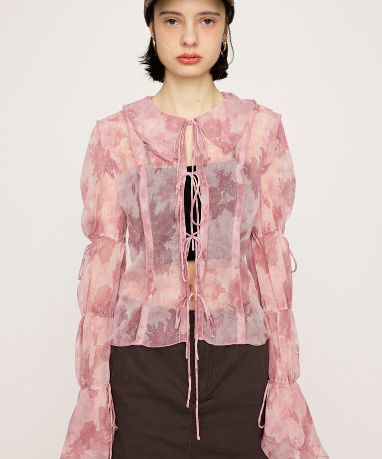 SLY「BLEEDING SHEER DUMPLING ブラウス」|シャツ・ブラウス|