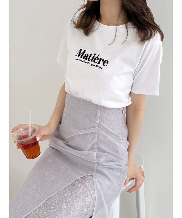 MERCURYDUO「刺繍ロゴTシャツ」|Tシャツ・カットソー|