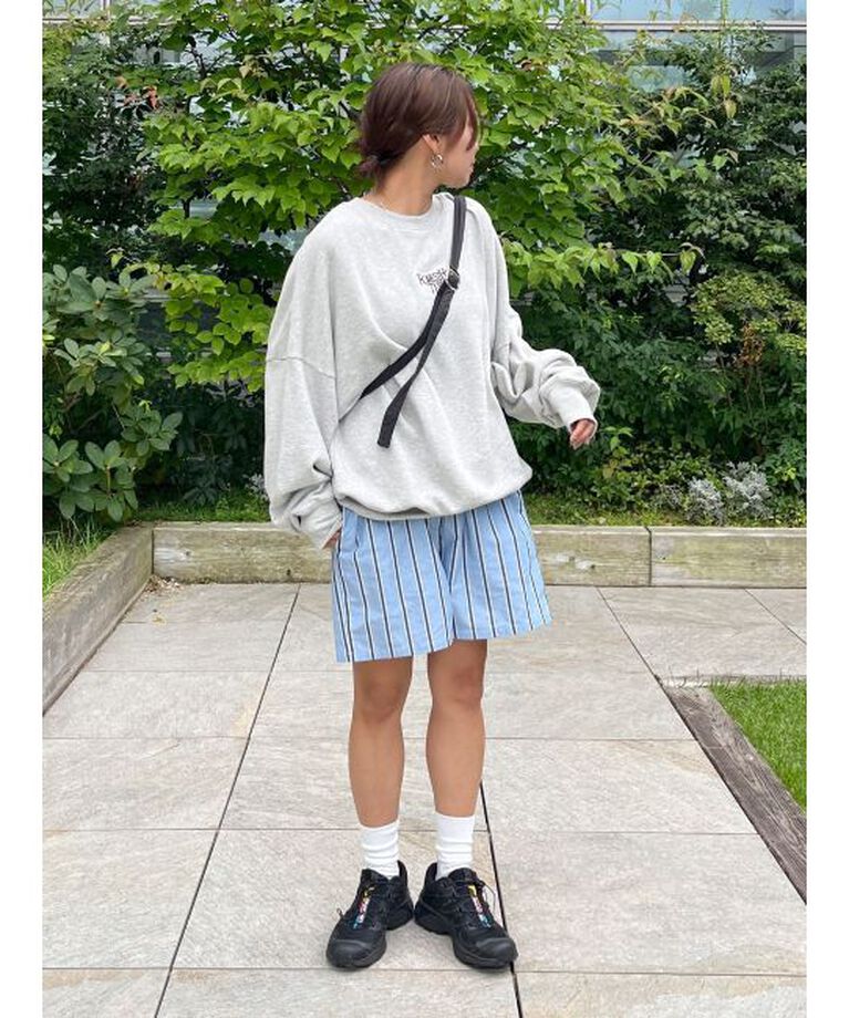 Ungrid「【WEB限定】ストライプラフハーフパンツ」|その他|