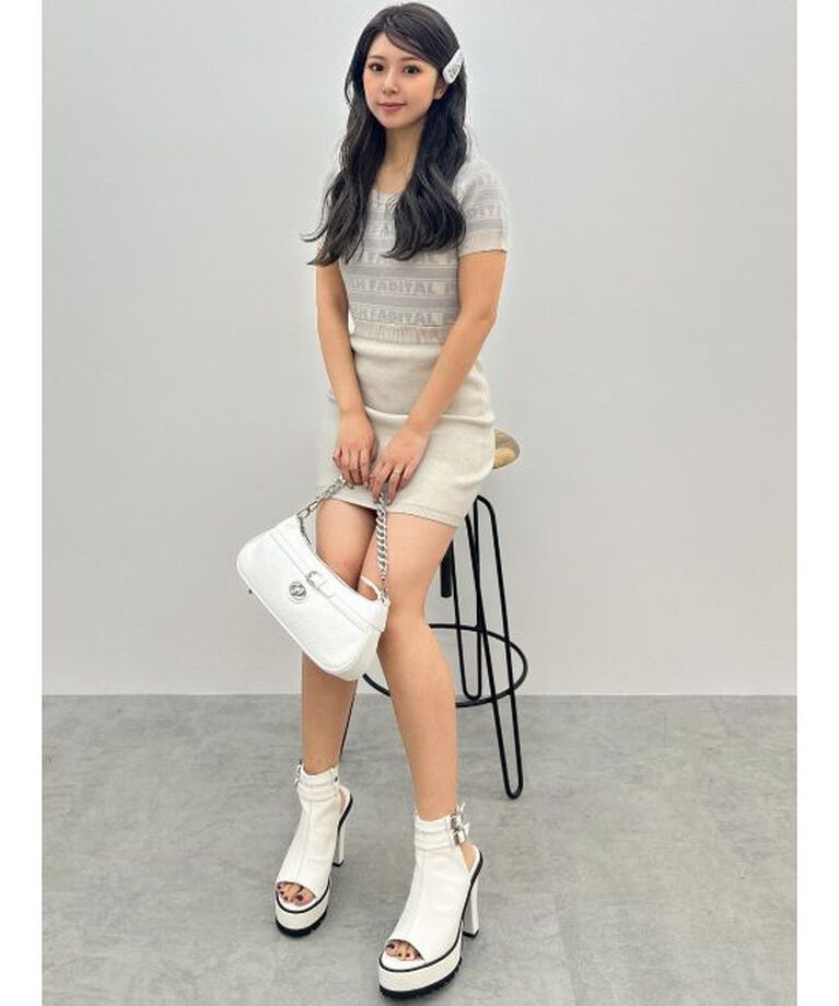 GYDA「POSH FADITAL borderニットワンピース」|ワンピース|