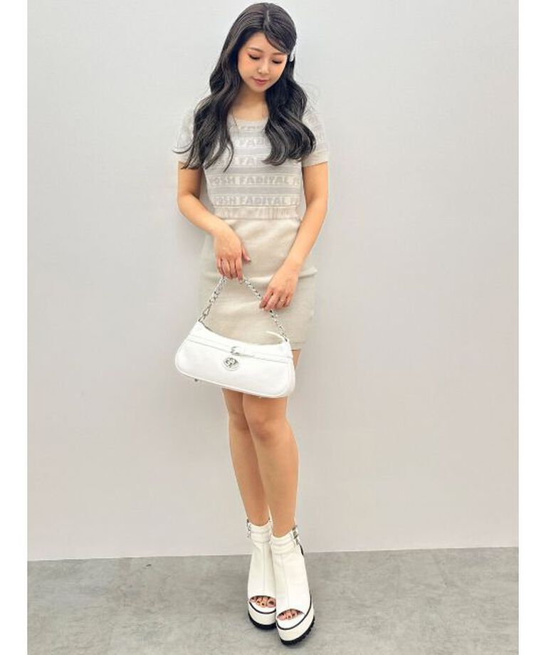 GYDA「POSH FADITAL borderニットワンピース」|ワンピース|