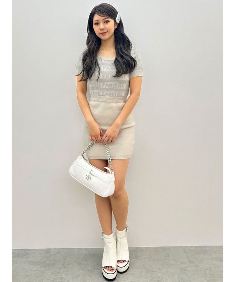 GYDA「POSH FADITAL borderニットワンピース」|ワンピース|