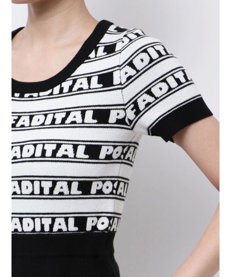 GYDA「POSH FADITAL borderニットワンピース」|ワンピース|