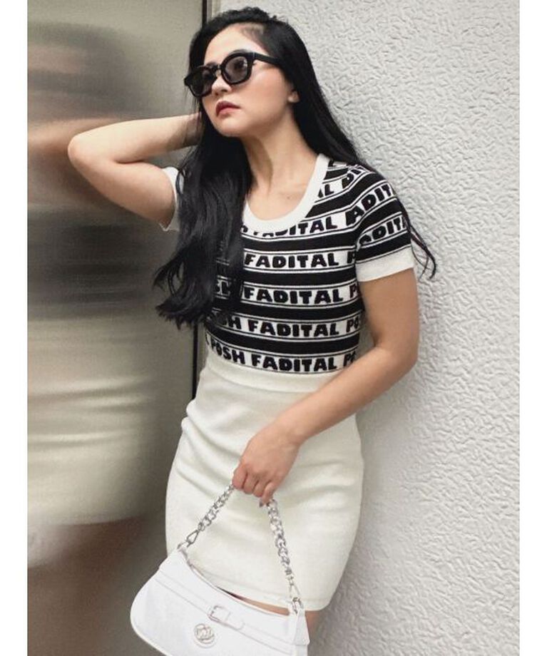 GYDA「POSH FADITAL borderニットワンピース」|ワンピース|
