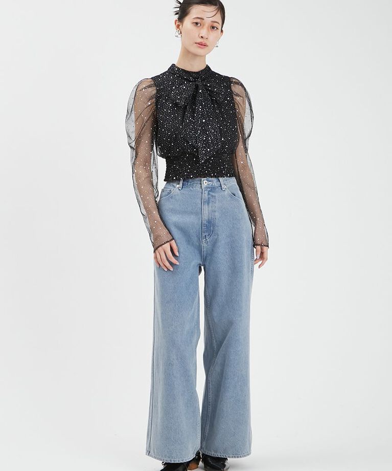 FURFUR「【WEB・一部店舗限定カラー】セパレートラメチュールドレス」|ドレス|