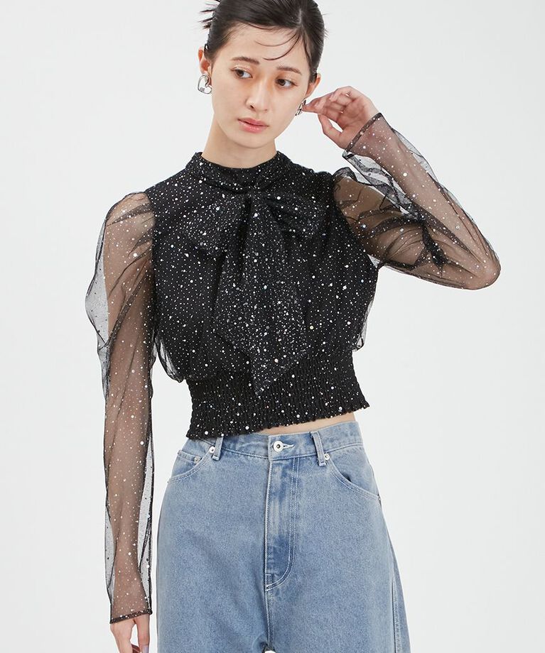 FURFUR「【WEB・一部店舗限定カラー】セパレートラメチュールドレス」|ドレス|