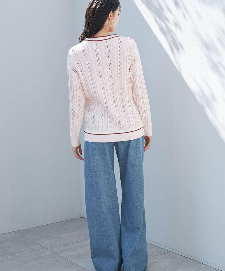 SNIDEL「LACOSTE/ニットカーディガン」|カーディガン|