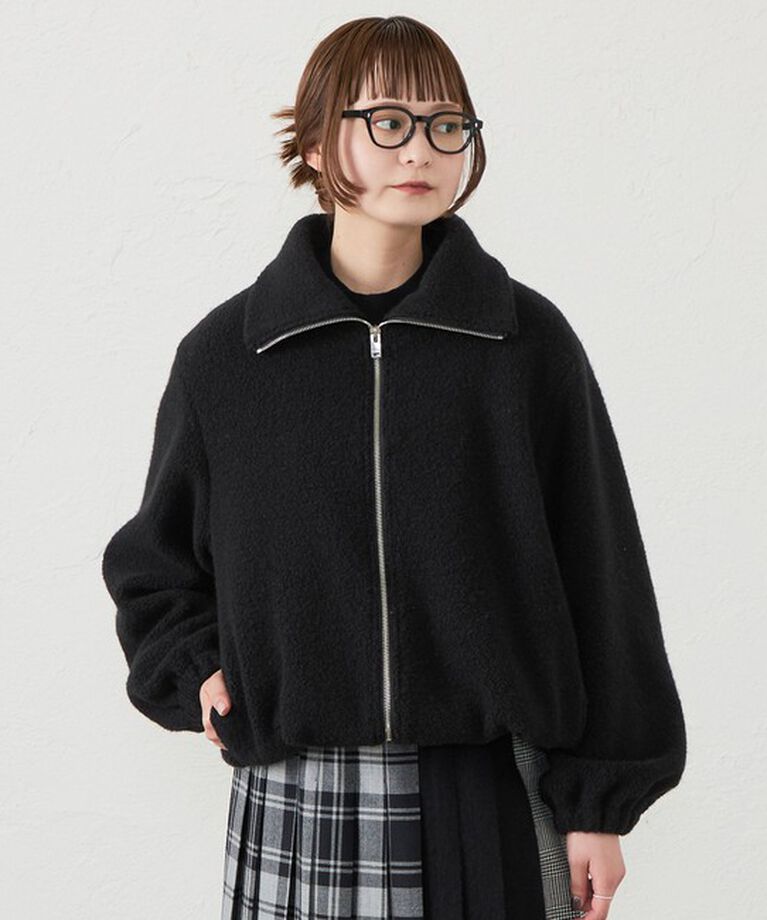 MACKINTOSH PHILOSOPHY「GREY LABEL  シープパイルブルゾン」|ブルゾン・スタジャン|ブラック