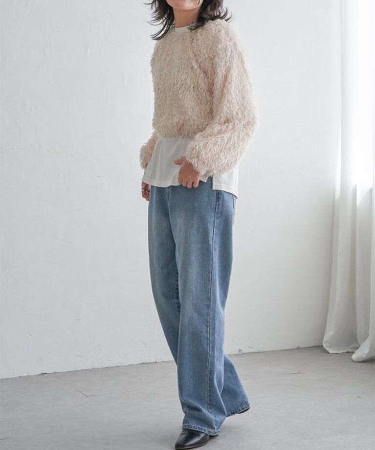VENCE share style「カットフェザーショートプルオーバー」|その他|