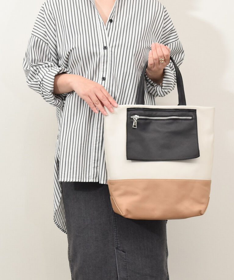 IMPORT SELECT「【MARCO MASI】カラーコンビネーションレザートート(Q56343)」|トートバッグ|MAL