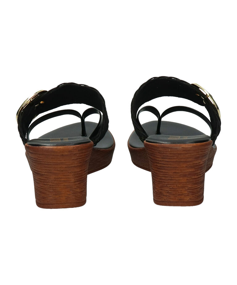 IMPORT SELECT「【ITALIAN SHOEMAKERS】ビッグバックルウェッジヒールサンダル(952339)」|サンダル|