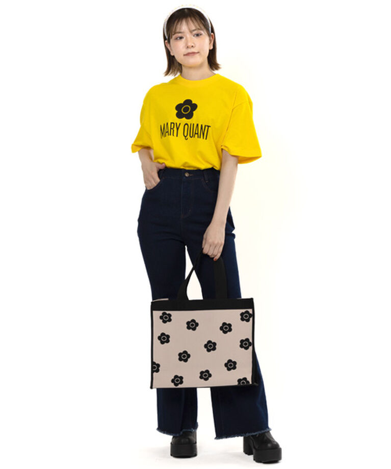 MARY QUANT「ニットジャカードデイジー トート」|トートバッグ|