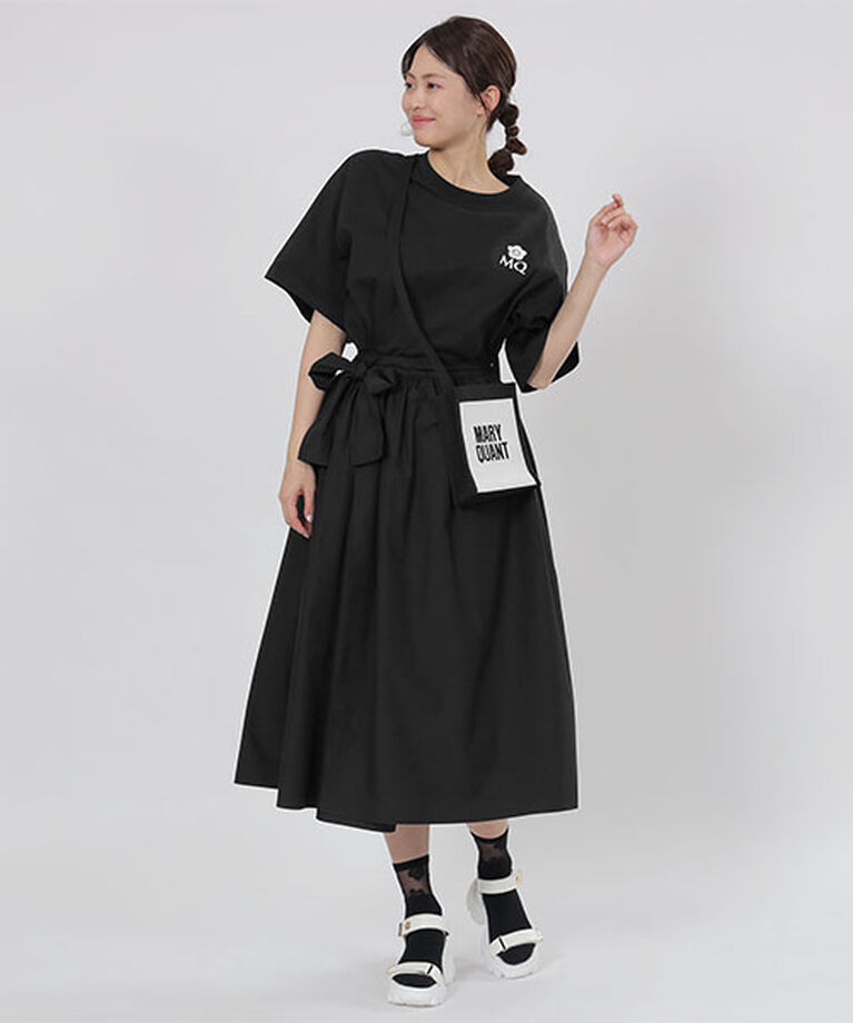MARY QUANT「BIGデイジーニットジャカード ショルダー」|ショルダー・メッセンジャー|