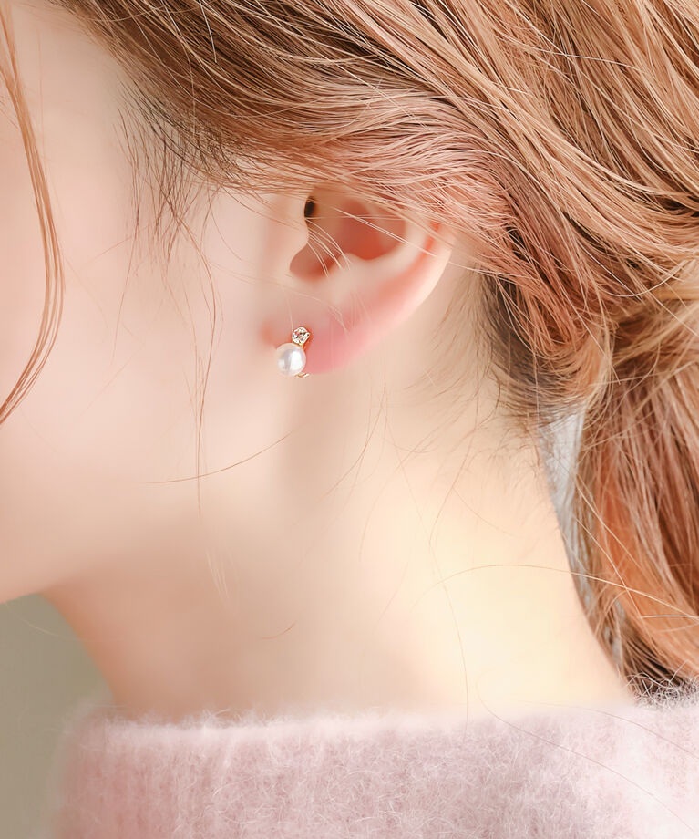 Phoebe「【K10】ジュエルパールイヤリング」|イヤリング|