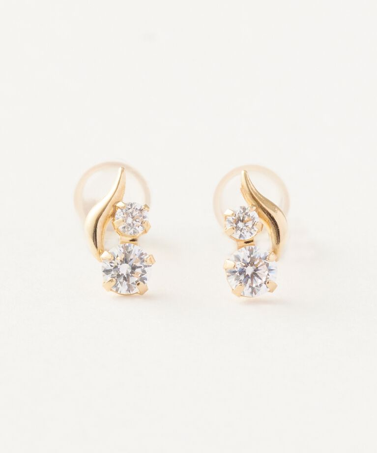 Phoebe「【K10】リーフィービジューピアス／BOXつき」|ピアス|