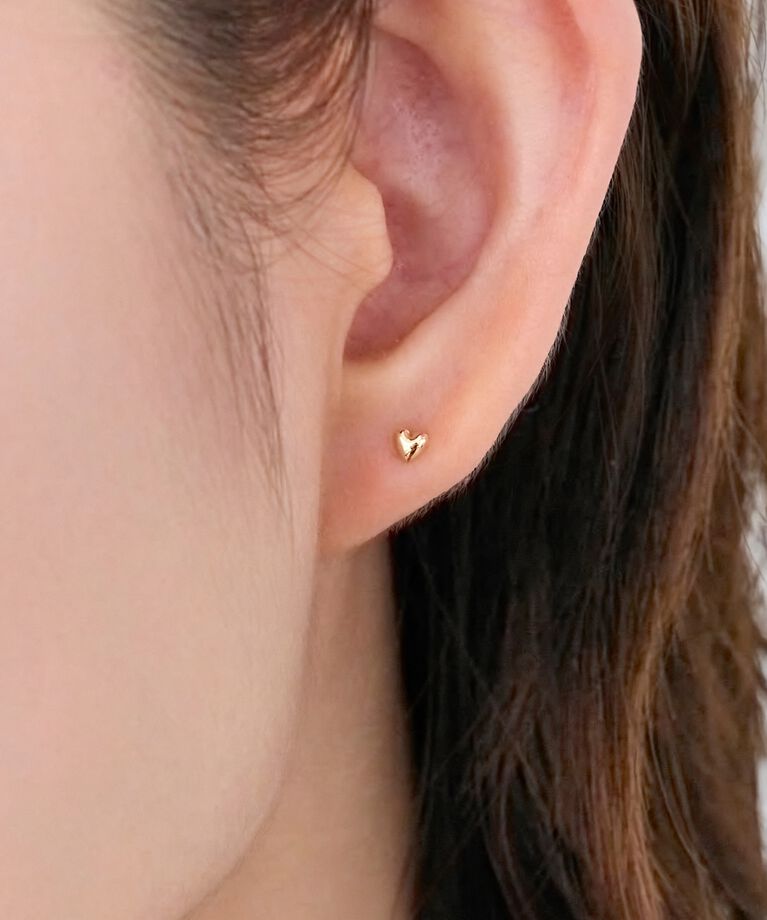 Phoebe「【K10】プチハートピアス／限定BOX＆ショッパーつき」|ピアス|