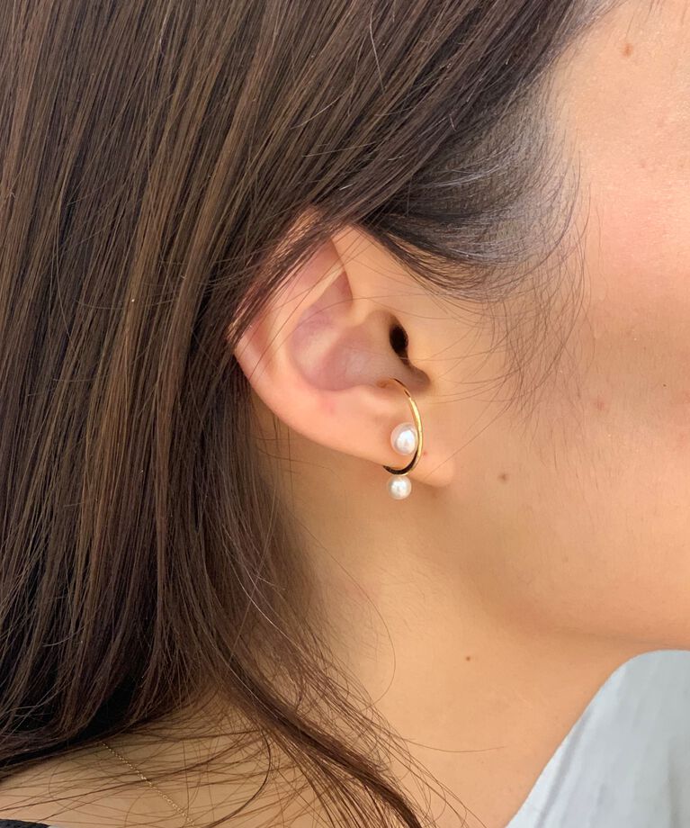 STAR JEWELRY「PEARL EAR CUFF」|イヤリング|