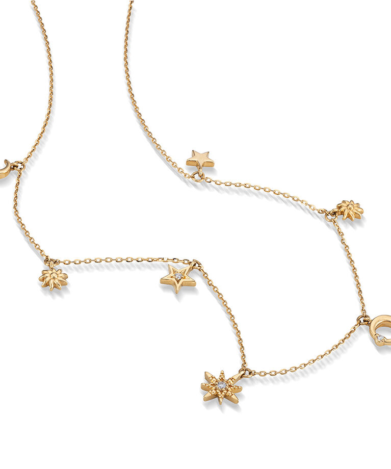 STAR JEWELRY「MOON＆SUN」|ネックレス|