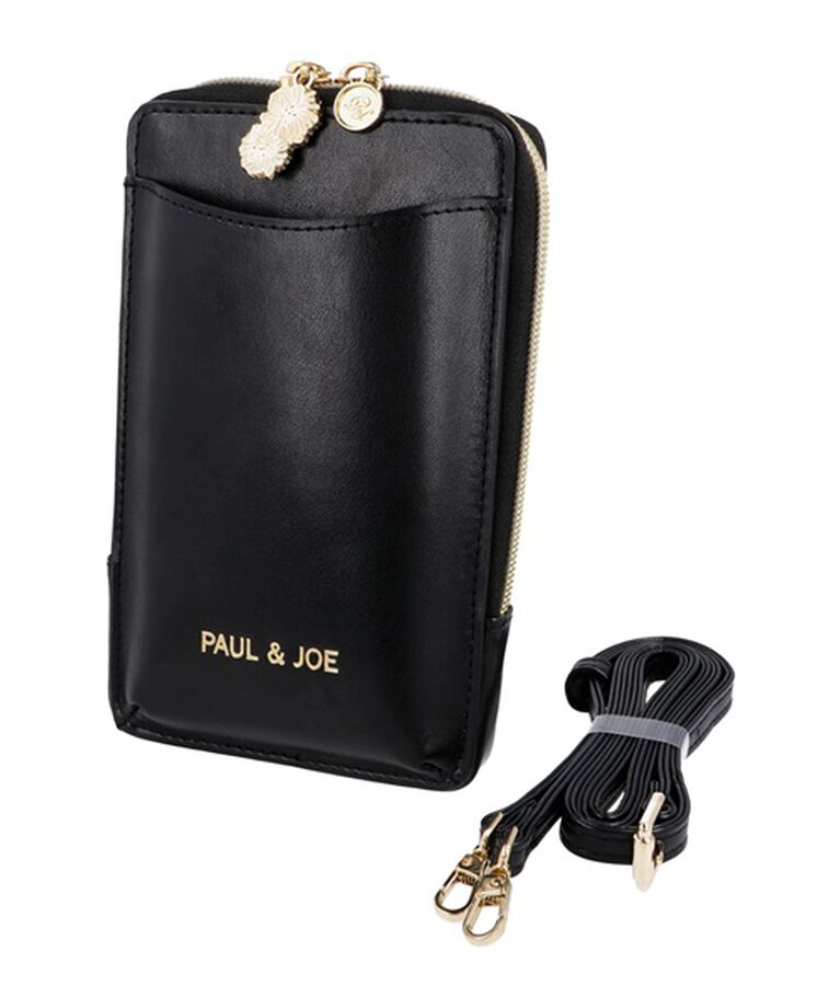 PAUL&JOE「財布機能付きスマートフォンショルダーバッグ／ポール＆ジョー・デジタルアクセサリー」|財布|ブラック