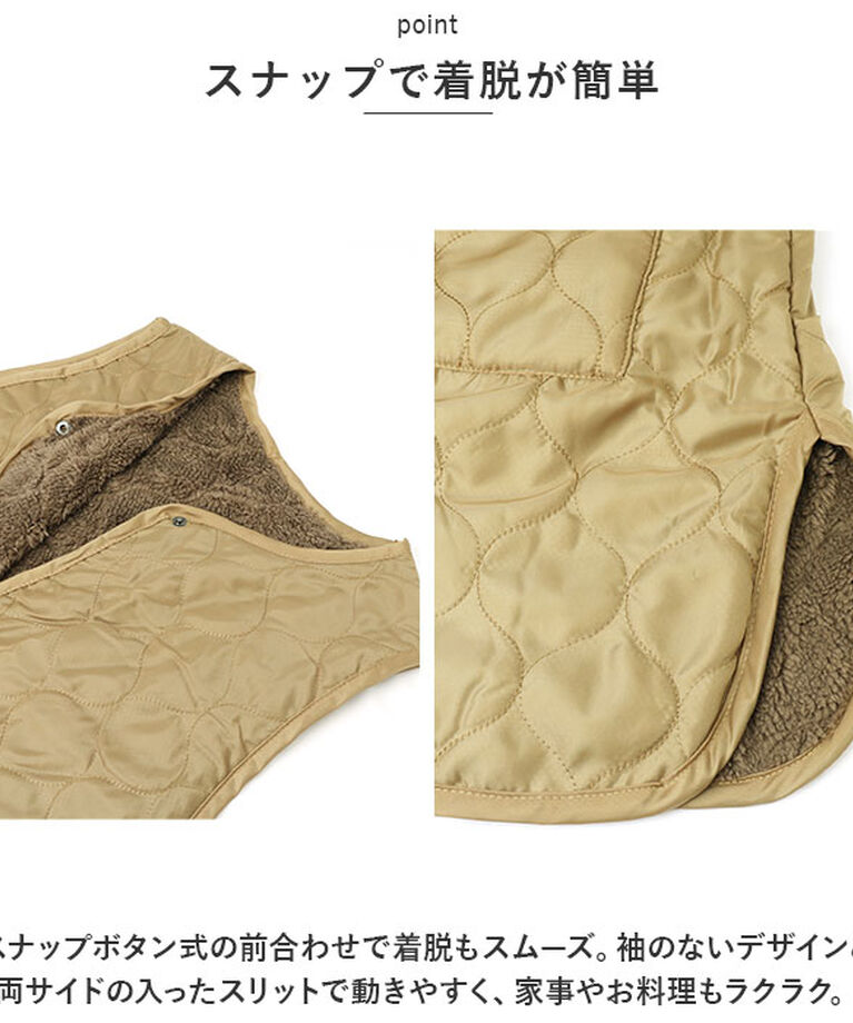 BACKYARD FAMILY「REP レップ エプロン キルト 通販 キルトエプロン 前掛 前掛け ボア ゆったり ポケット」|その他|