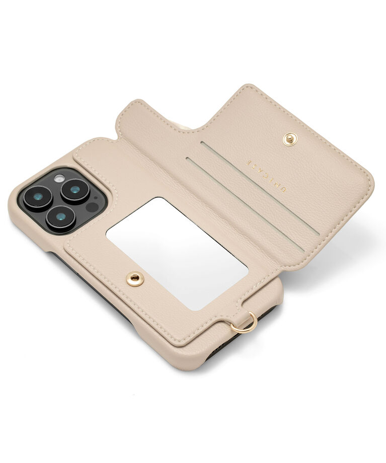 UNiCASE「Classy Scrunchie Case iPhoneケース スマホケース カード収納 ミラー iPhone16シリーズ/15Pro/15/14/13」|モバイルケース|