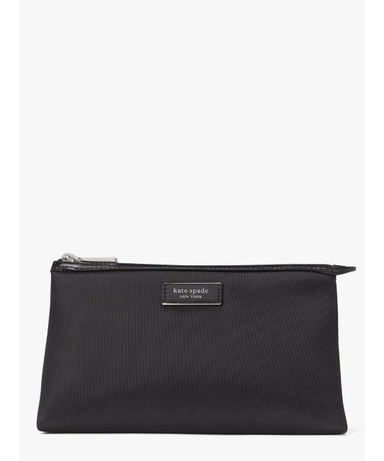 kate spade new york「サム アイコン KSNYL ナイロン  コスメティック ケース」|ポーチ|BLACK