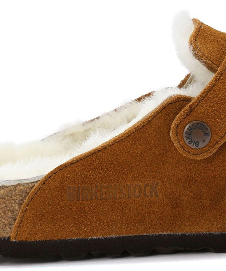 BIRKENSTOCK「【ビルケンシュトック】ボストン/ミンク スエードレザー シープスキン/クロッグ メンズ」|サンダル|