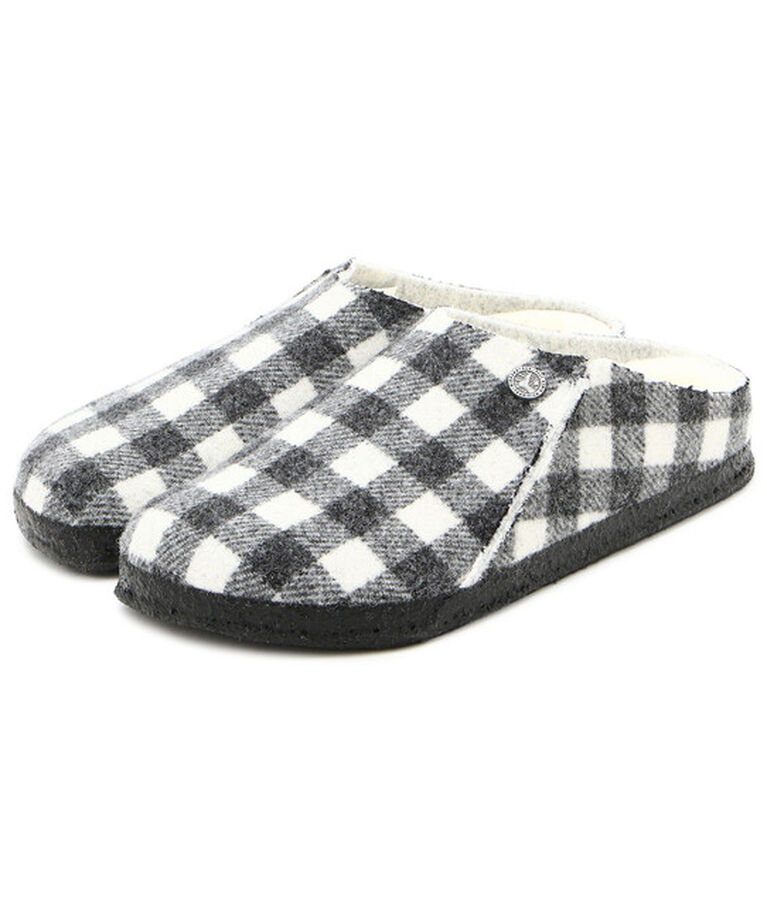 BIRKENSTOCK「【ビルケンシュトック】ツェルマット シアリング/プレイドホワイト フェルト/ルームシューズ メンズ」|サンダル|ホワイト系その他