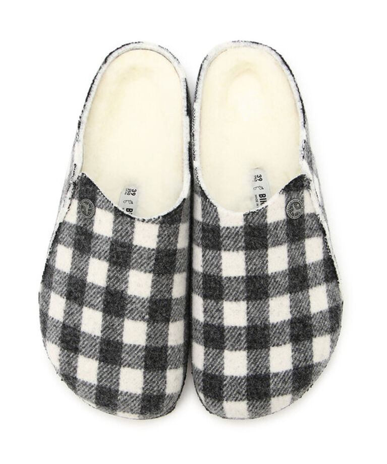 BIRKENSTOCK「【ビルケンシュトック】ツェルマット シアリング/プレイドホワイト フェルト/ルームシューズ メンズ」|サンダル|