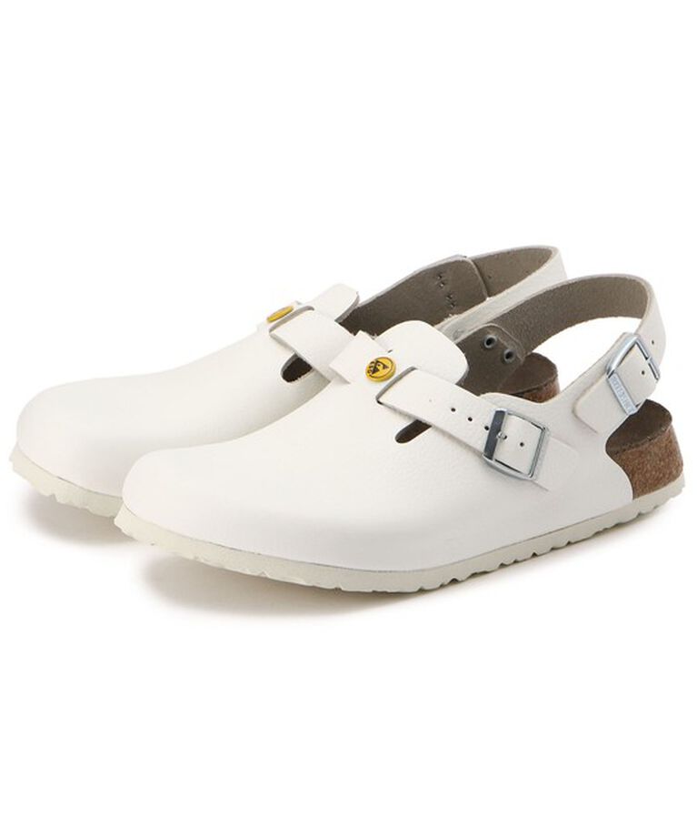 BIRKENSTOCK「【ビルケンシュトック】トキオ ESD/ホワイト ナチュラルレザー/クロッグ メンズ」|サンダル|ホワイト