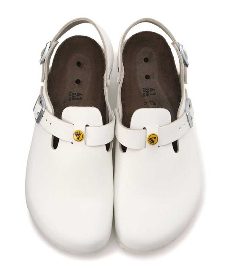 BIRKENSTOCK「【ビルケンシュトック】トキオ ESD/ホワイト ナチュラルレザー/クロッグ メンズ」|サンダル|