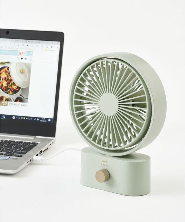BRUNO「ポータブルスイングデスクファン」|電化製品|