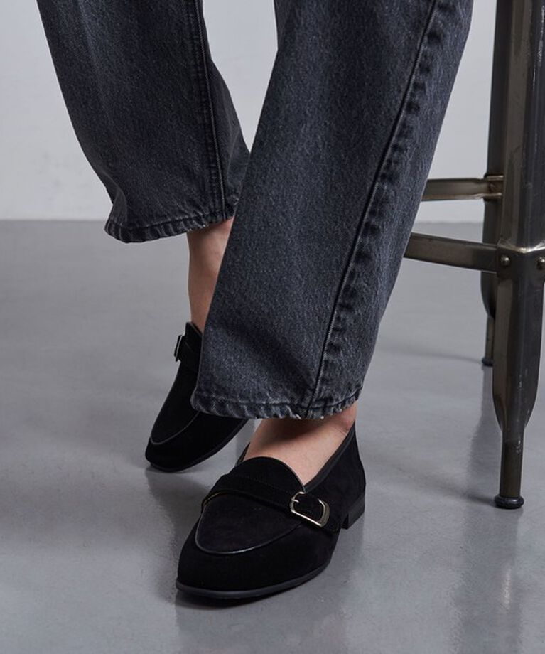 UNITED ARROWS「スエード シングル モンクストラップ スリッポン」|その他|