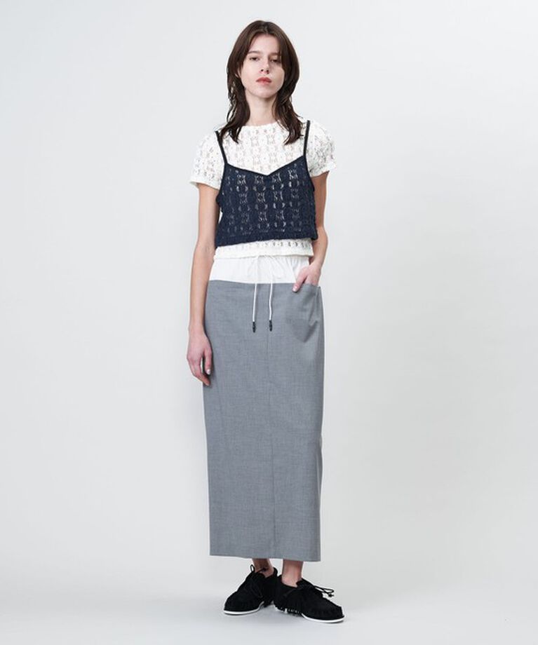 ASTRAET「＜ASTRAET＞ レース クルーネックTシャツ」|Tシャツ・カットソー|