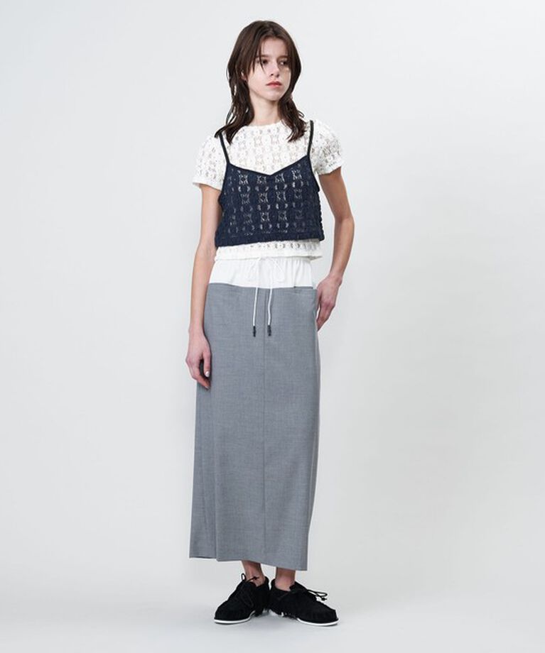 ASTRAET「＜ASTRAET＞ レース クルーネックTシャツ」|Tシャツ・カットソー|