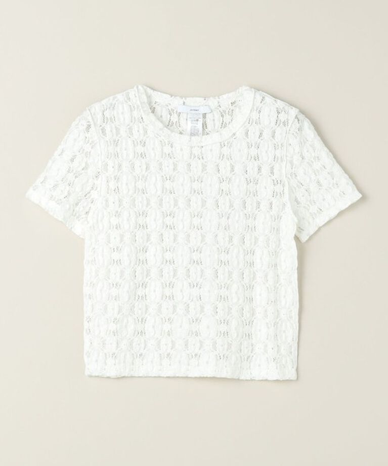 ASTRAET「＜ASTRAET＞ レース クルーネックTシャツ」|Tシャツ・カットソー|