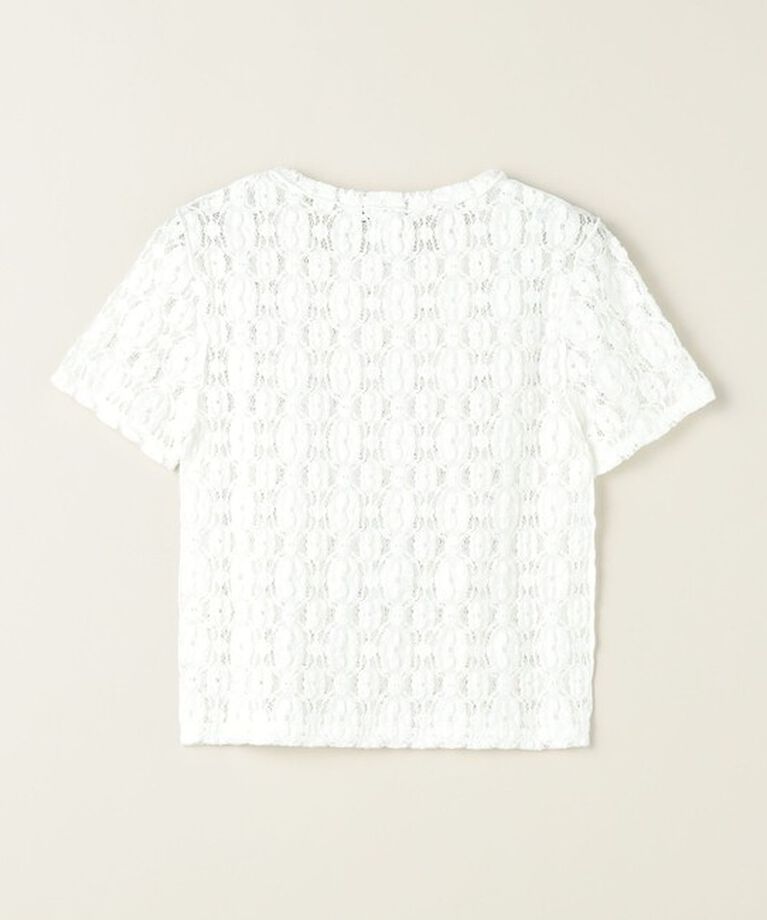 ASTRAET「＜ASTRAET＞ レース クルーネックTシャツ」|Tシャツ・カットソー|