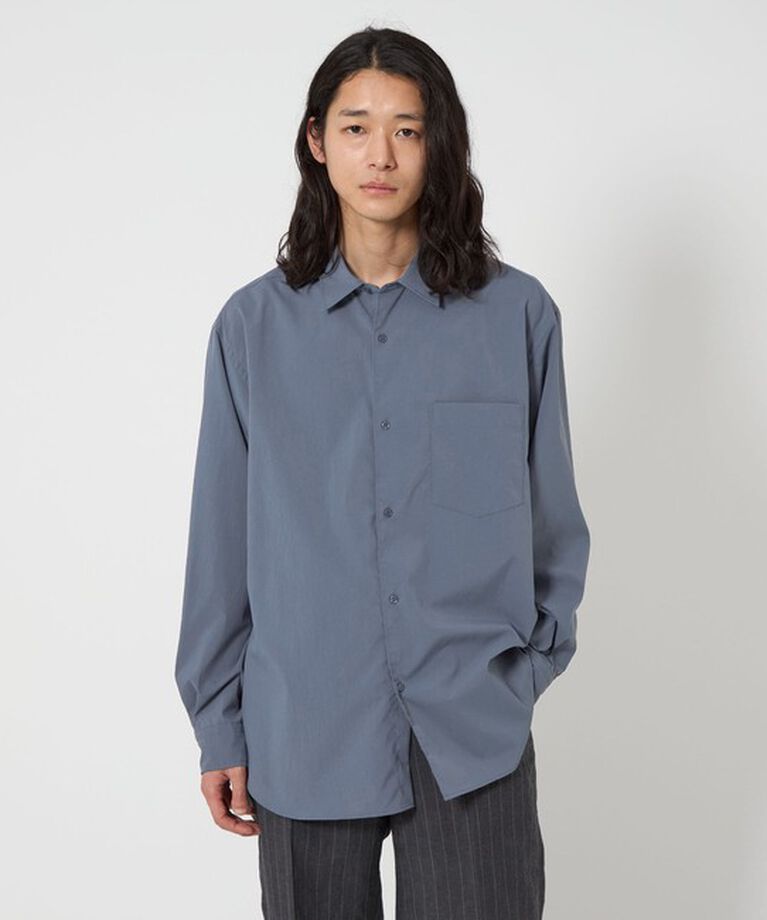 UNITED ARROWS「4シーズンズ ポプリン レギュラーカラーシャツ」|シャツ・ブラウス|NAVY