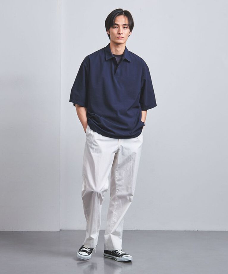 UNITED ARROWS「DotAir ドットエア サッカー ヘムコード プルオーバー -吸水速乾・ストレッチ-」|シャツ・ブラウス|
