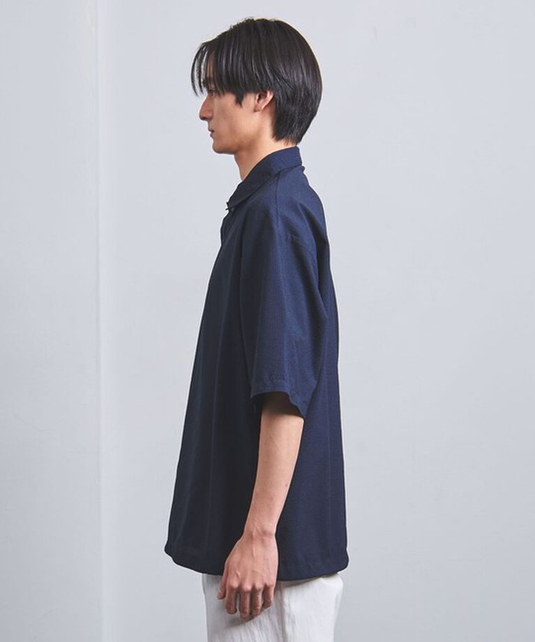 UNITED ARROWS「DotAir ドットエア サッカー ヘムコード プルオーバー -吸水速乾・ストレッチ-」|シャツ・ブラウス|
