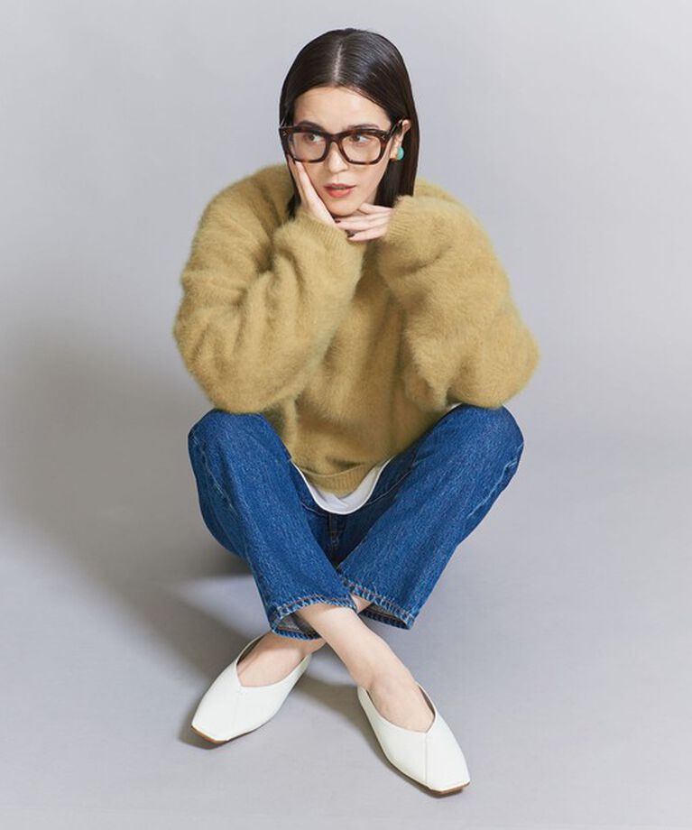 BEAUTY&YOUTH UNITED ARROWS「Vカットステッチ フラットシューズ」|バレエシューズ|
